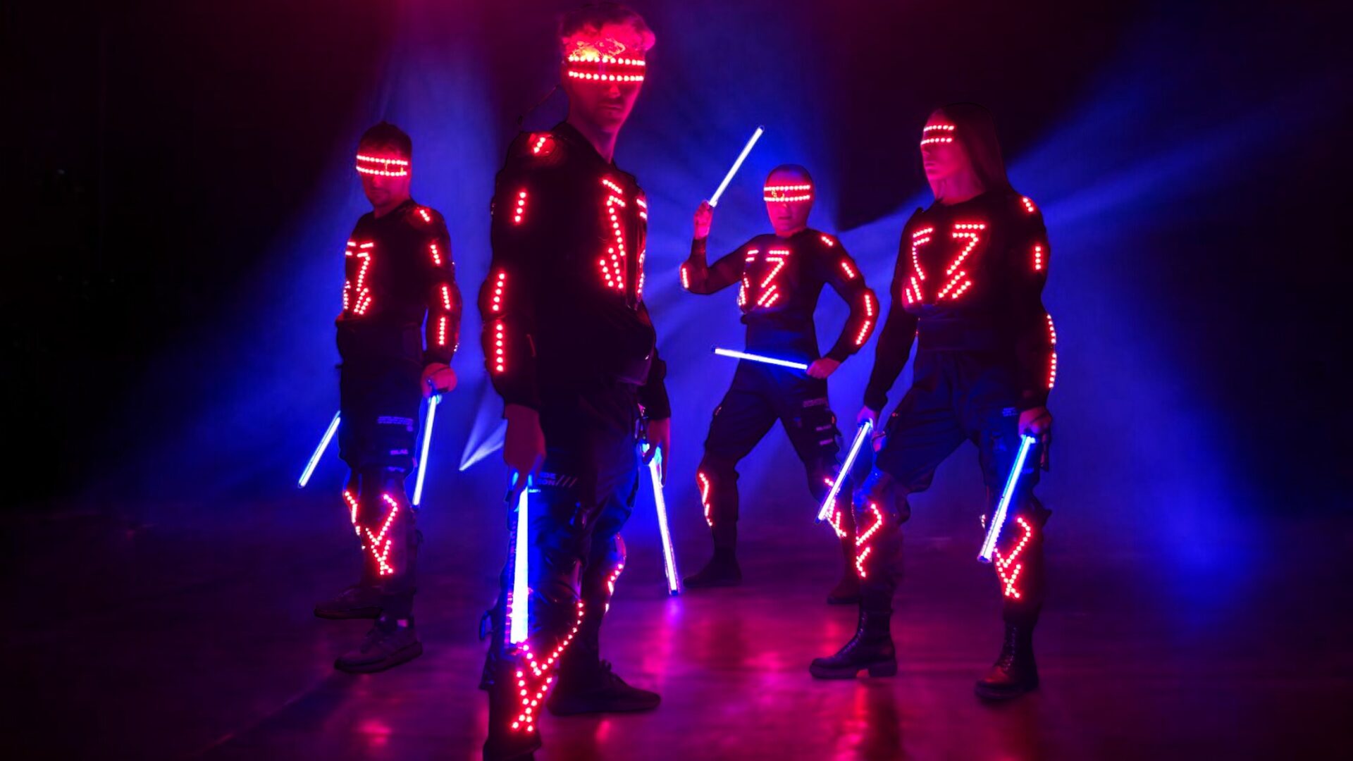 LED COSTUMES SHOW / Futuristická svetelná šou “LED Attack”